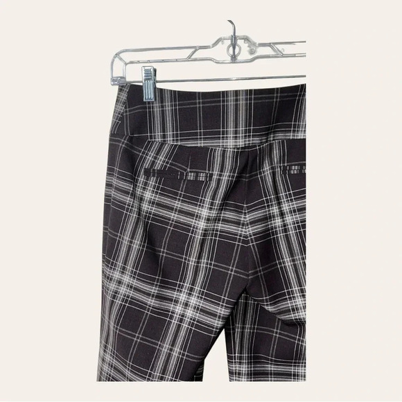0103W. Bebe TROUSERS‎ PLAID BROWN IN COLOR SZ 0 ZIPPER/SLIDES FLY - Picture 8 of 9
